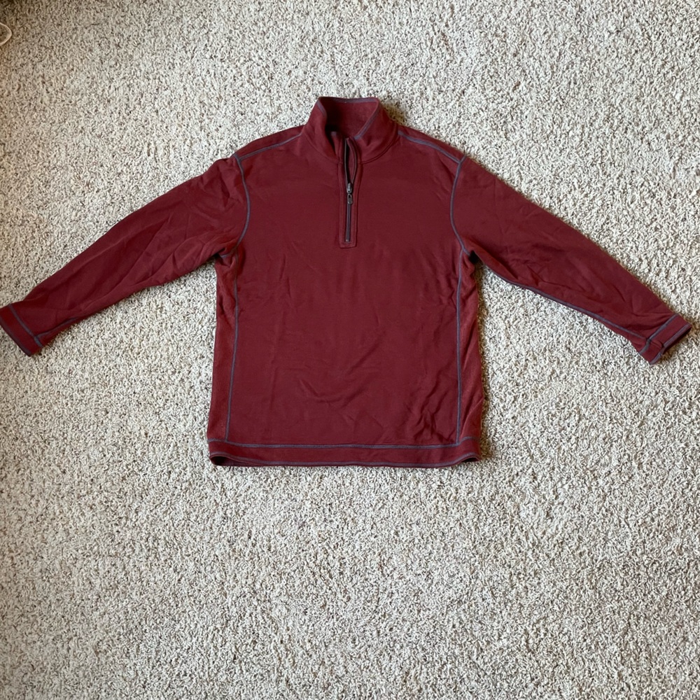Men’s tommy Bahama XL quarter zip reversible sweater